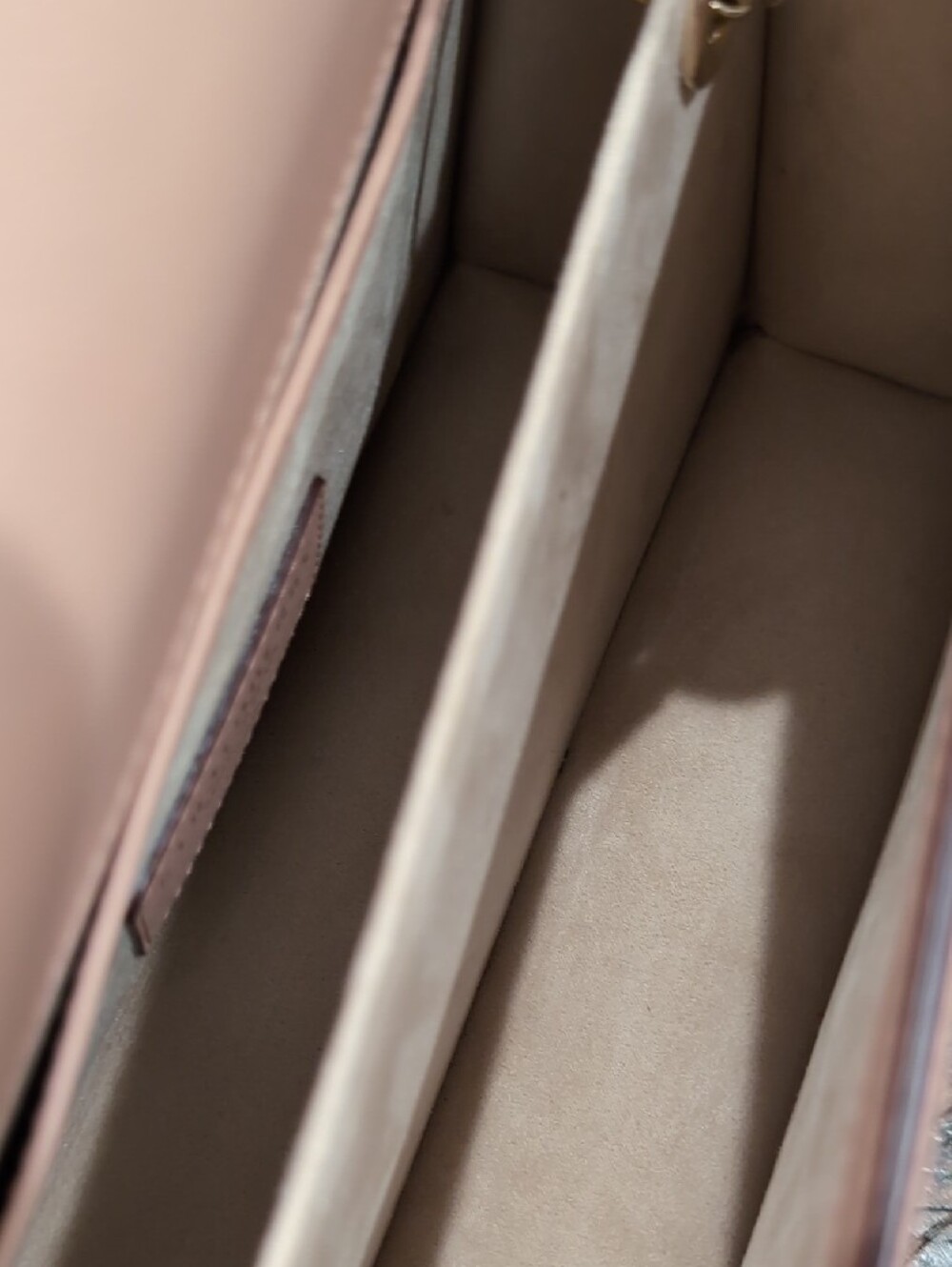 Strathberry Blush Pink Shoulder Bag with Gold Chain - Picture 6 of 7